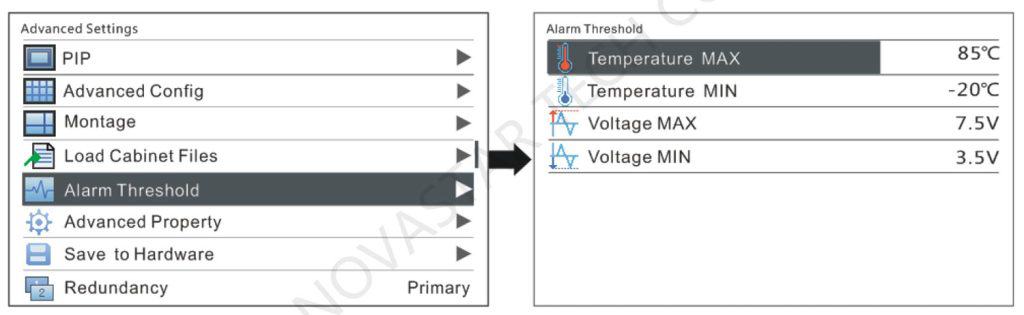 Alarm-Threshold-Settings