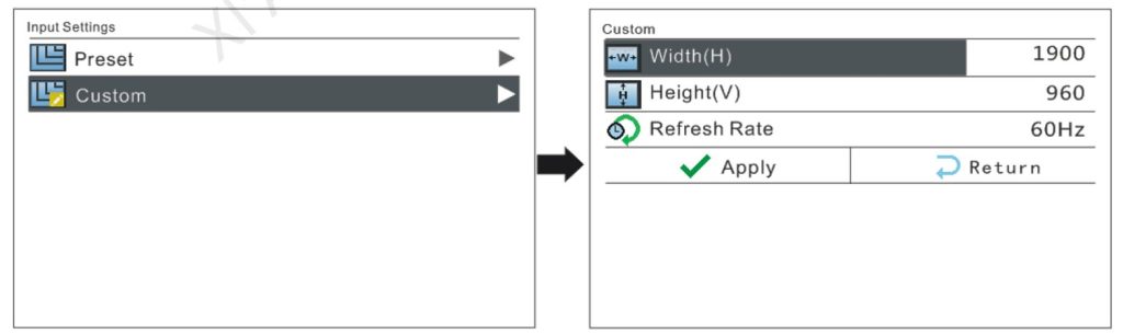 Custom-Resolution