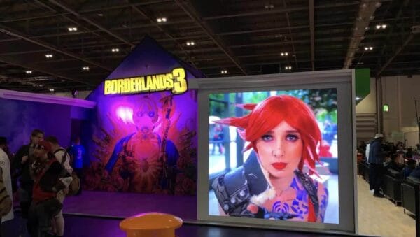 Borderlands 3 LED Screen Rental Exhibition Stand