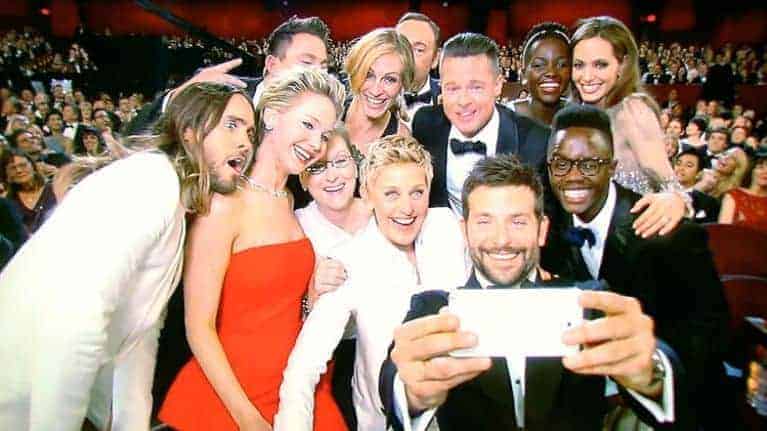 86th annual academy awards backstage selfie