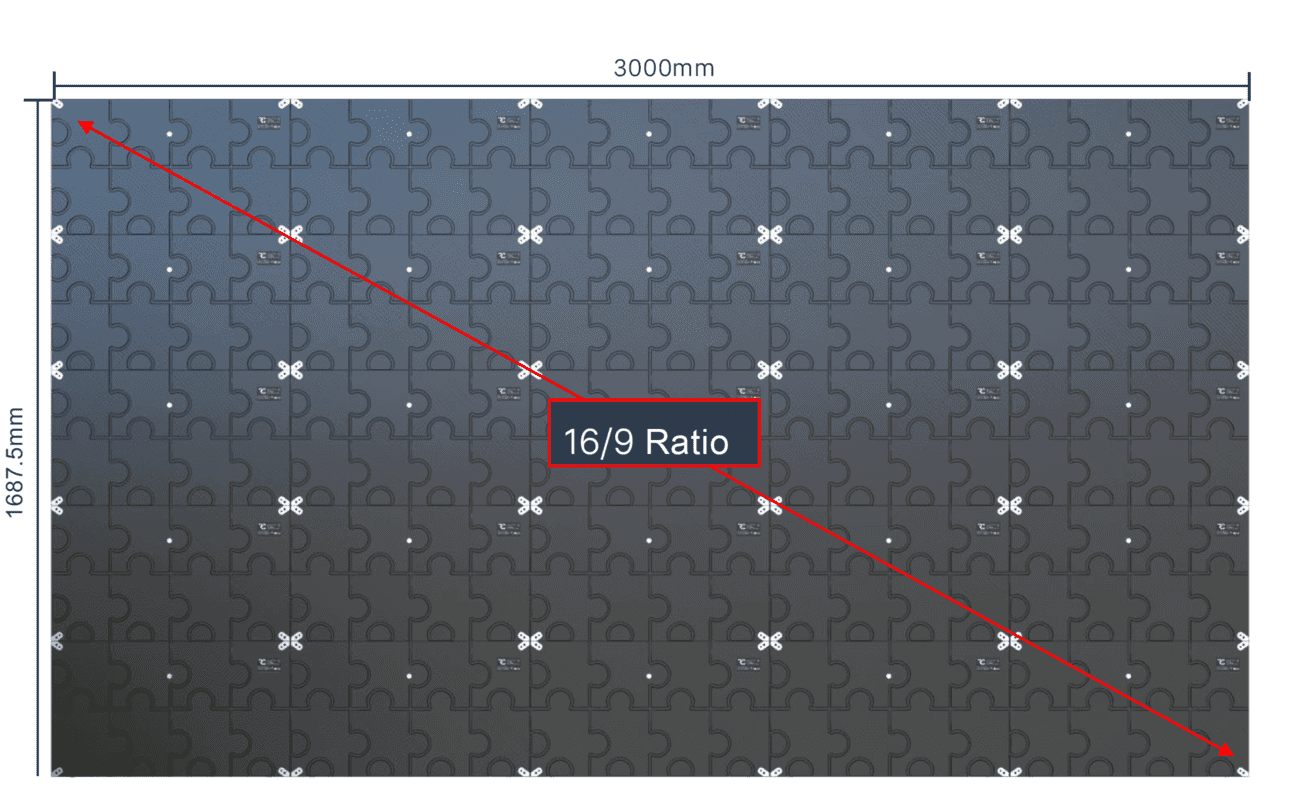 16:9 ratio LED Screen