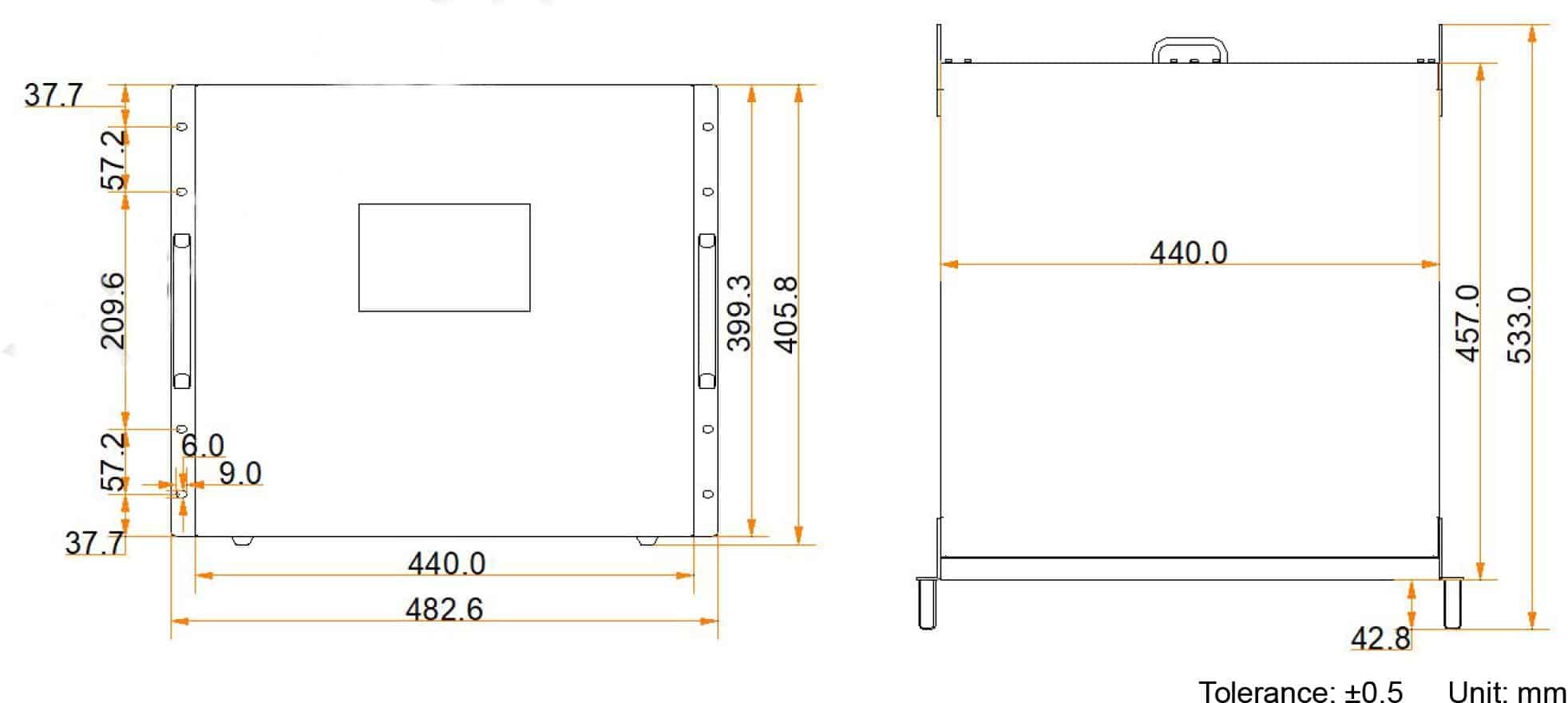 Novastar-H-Series-H9-Main---Dimensions