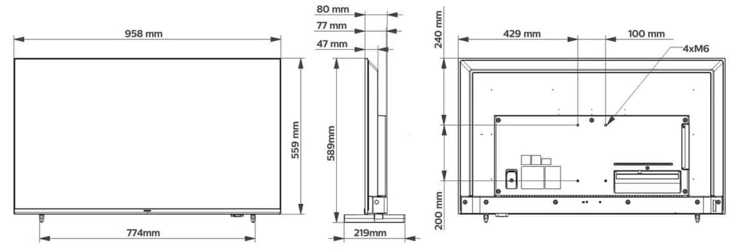 43HFL5214U--dimension