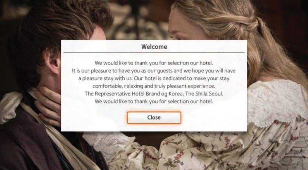Welcome-message